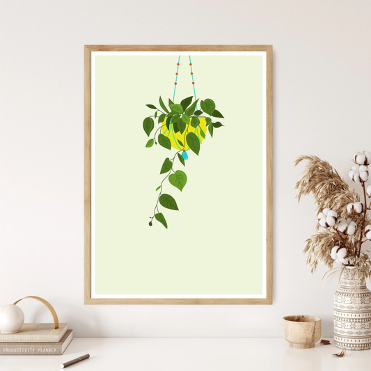 Hanging Baskets Plant Print