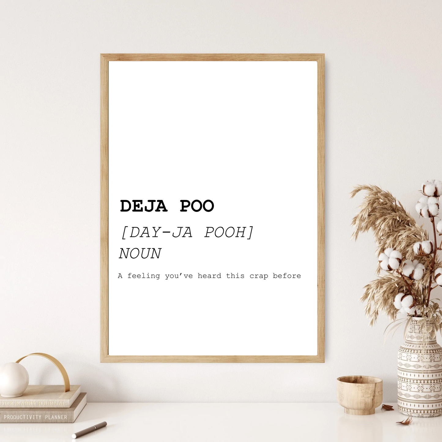 Deja Poo Funny Definition Dictionary Print