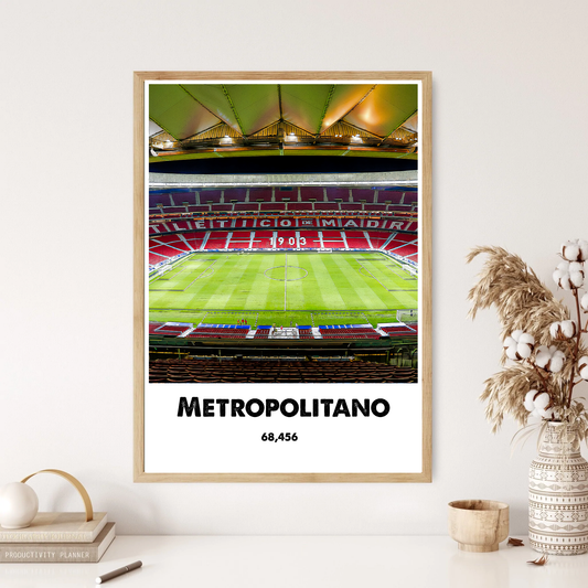 Metropolitano Stadium Football Wall Print