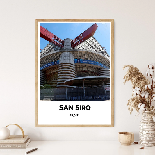 San Siro Stadium Football Wall Print