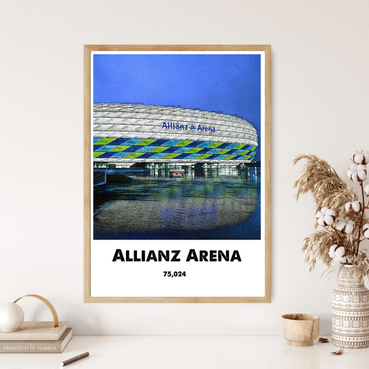 Allianz Arena Munich Football Wall Print