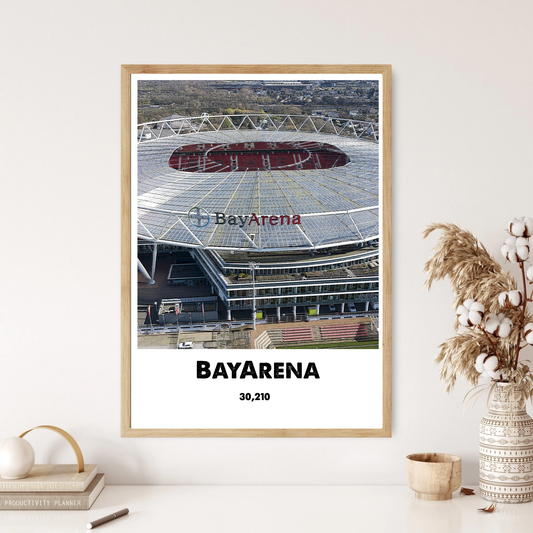 BayArena Bayer Leverkusen Football Wall Print