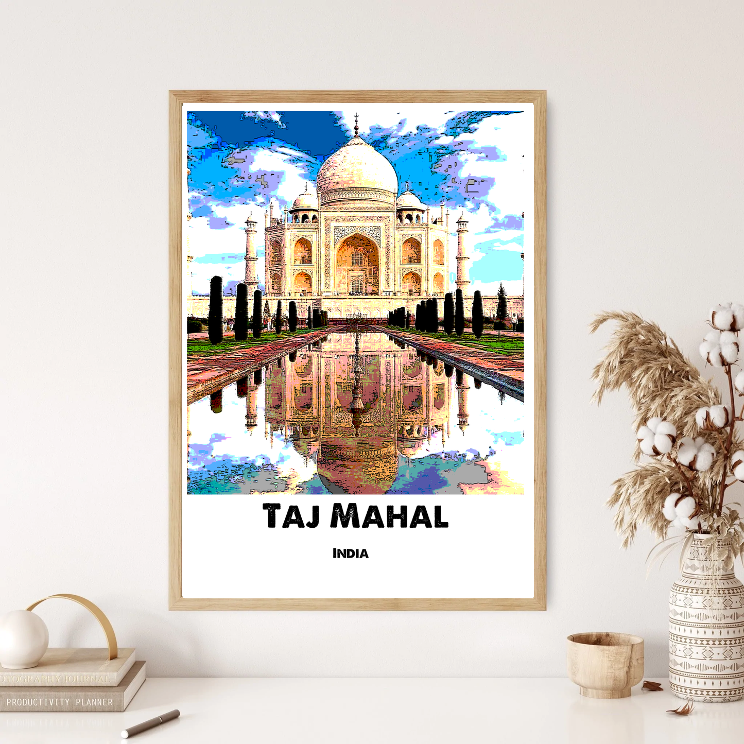 Taj Mahal Landmark Wall Print