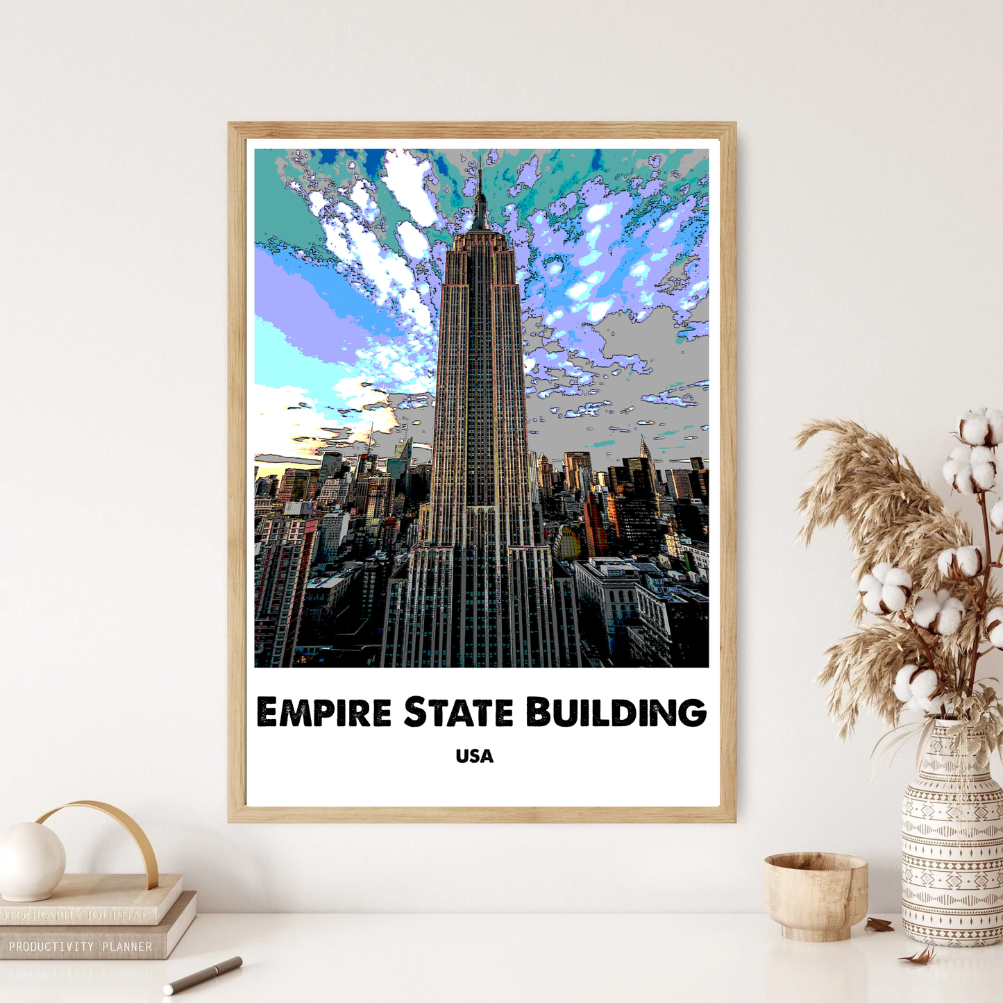 Empire State Building, Landmark Wall Print