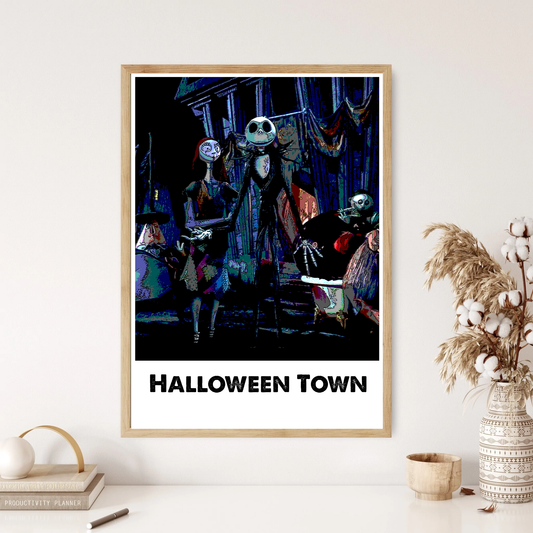 Halloween Town, Wall Print