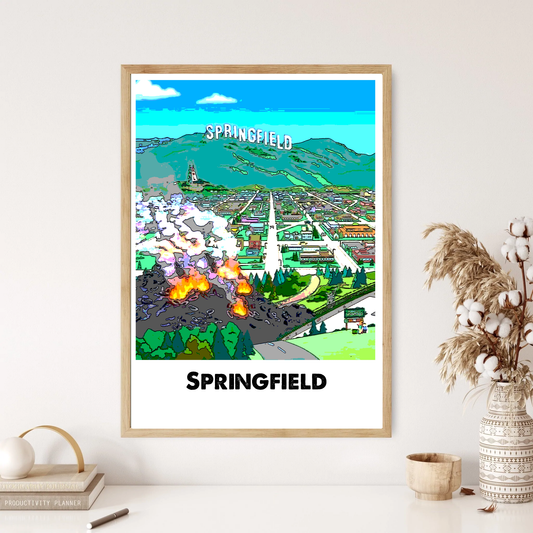 Springfield, Wall Print