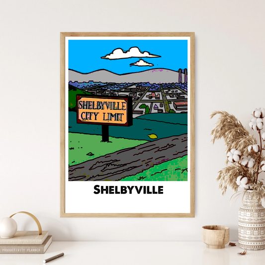 Shelbyville, Wall Print