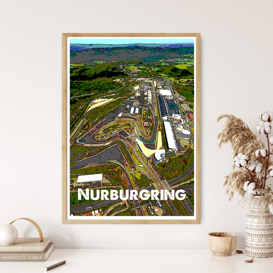 Nurburgring Race Track Circuit Wall Print