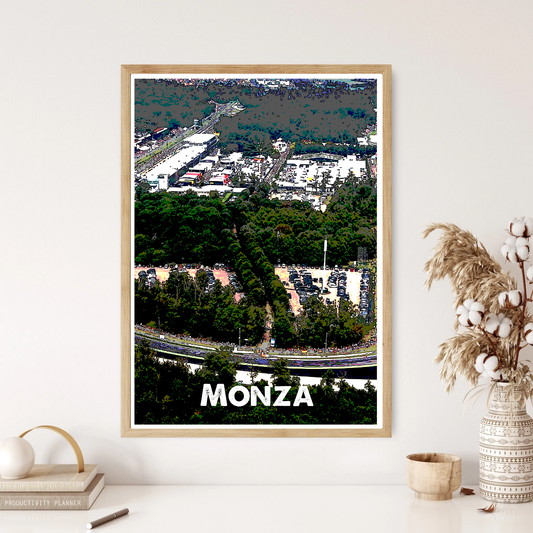 Monza Race Track Circuit Motorsports Wall Print