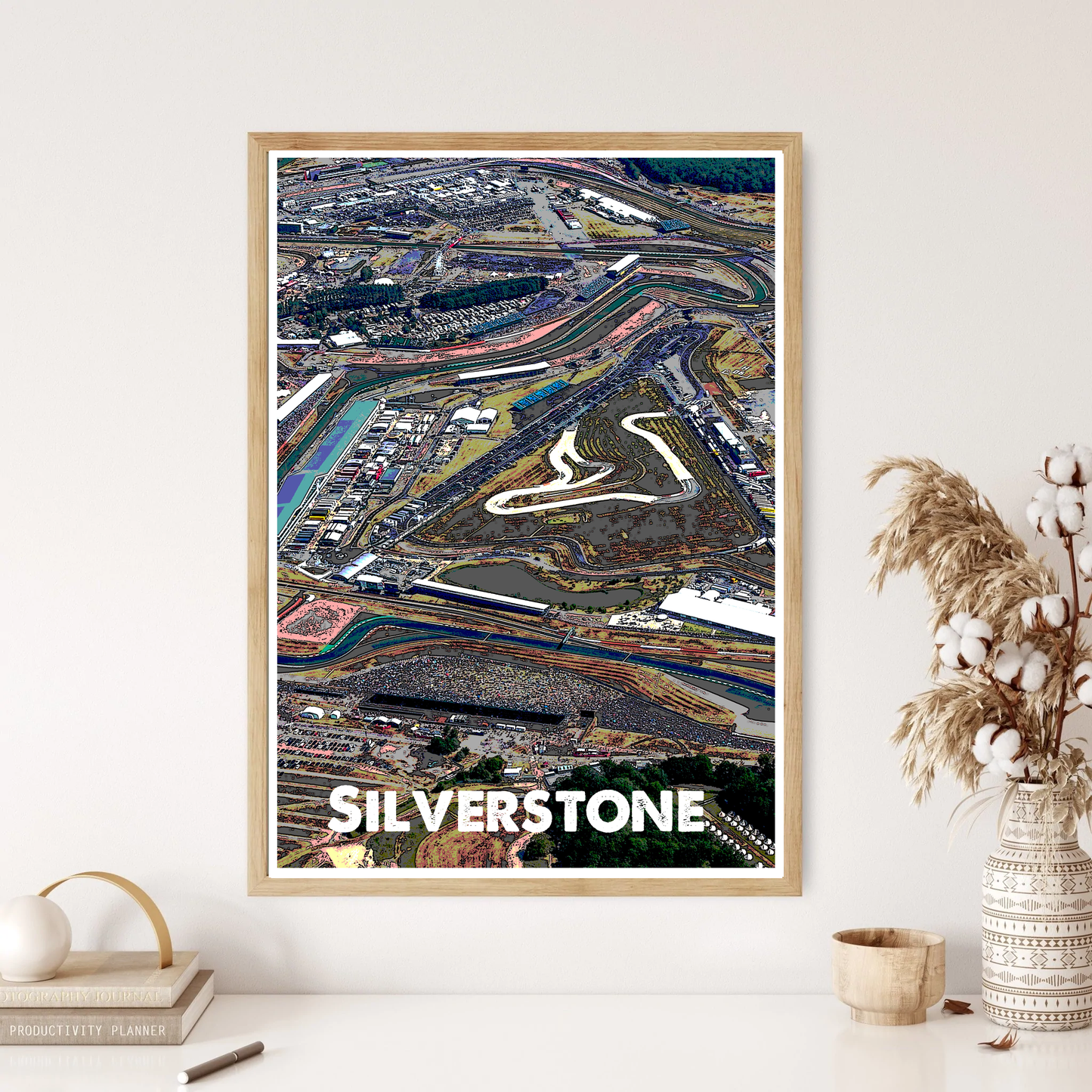 Silverstone Race Track Circuit Motorsports Wall Print