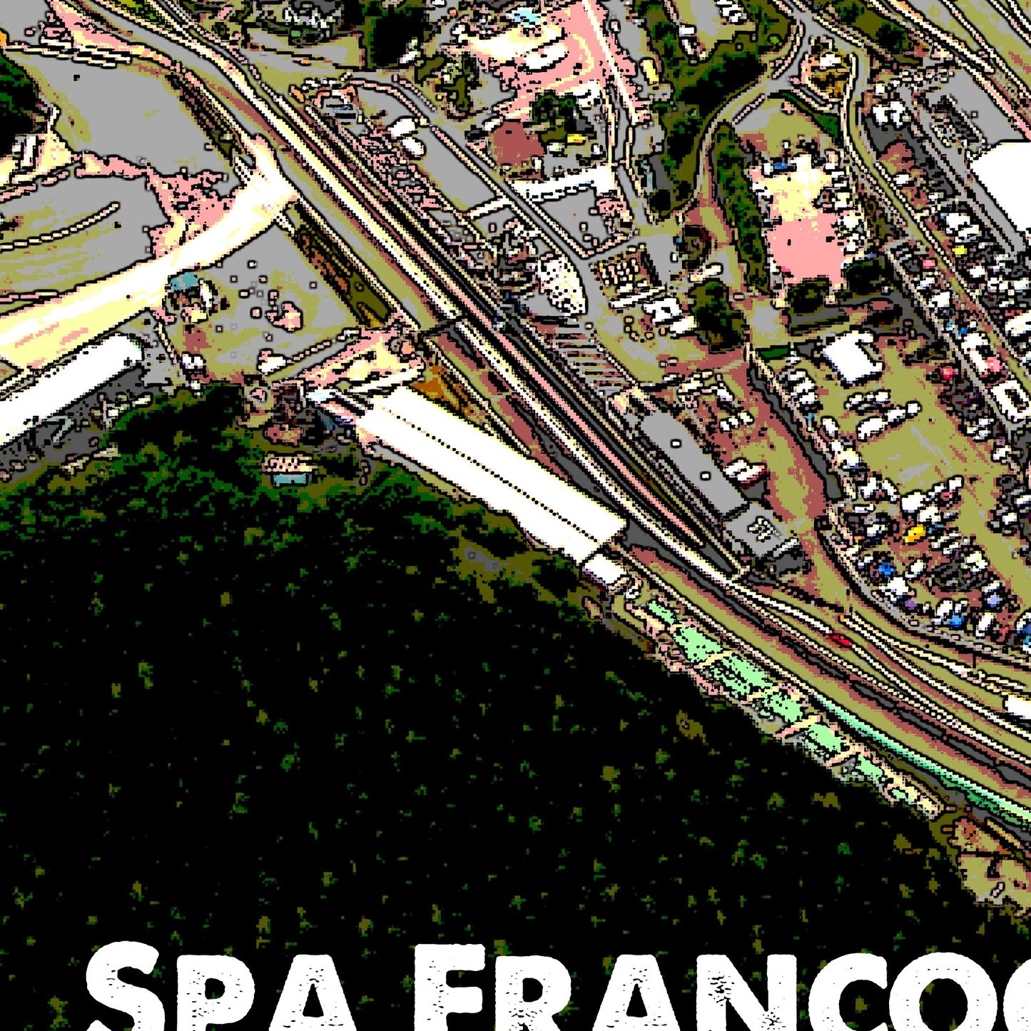 Spa Francochamps Race Track Circuit Motorsports Wall Print