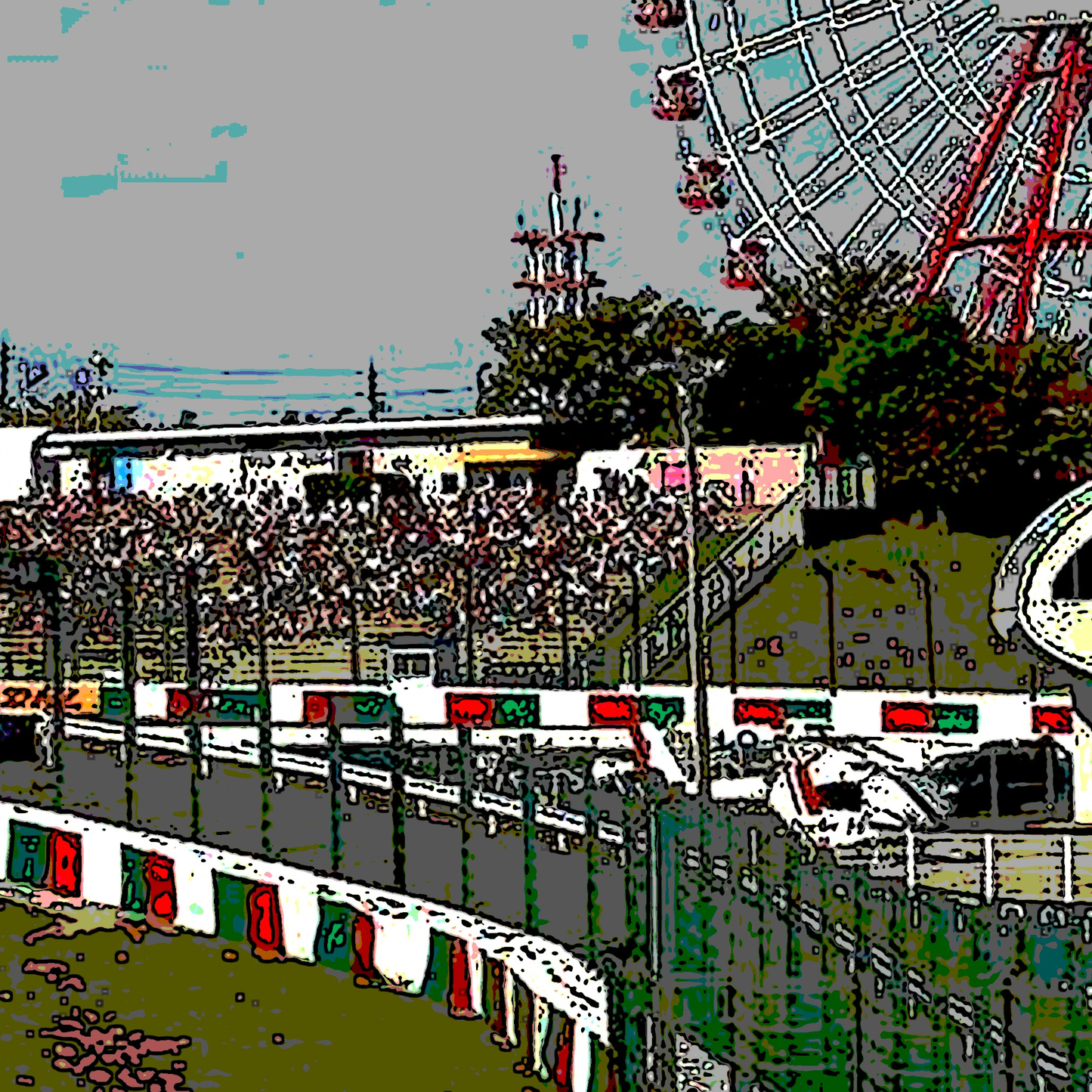 Suzuka Race Track Circuit Motorsports Wall Print