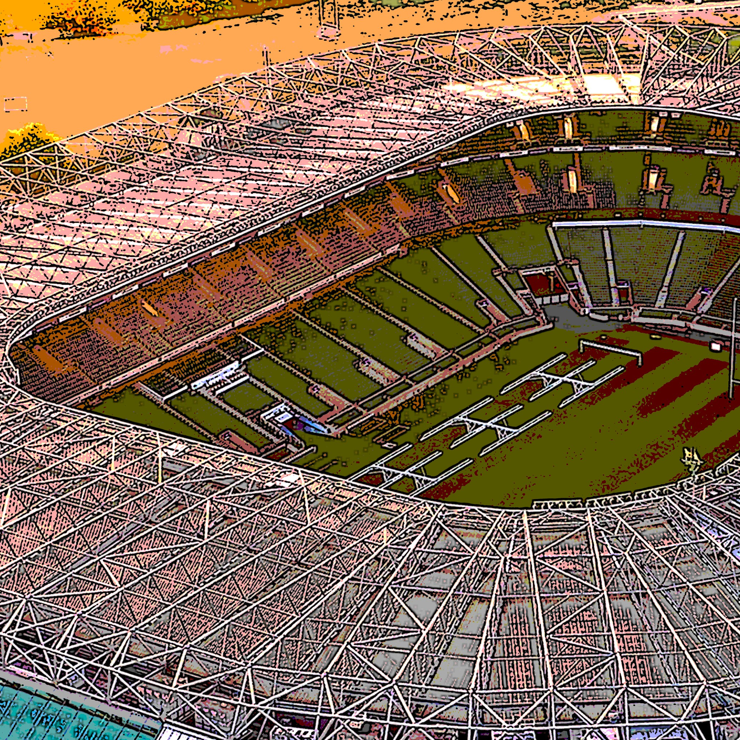 Twickenham Stadium Rugby Wall Print