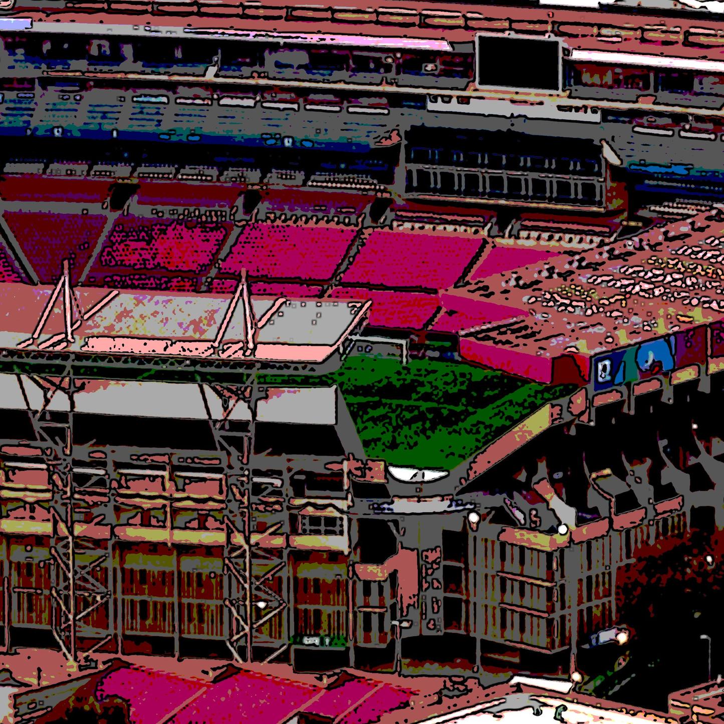 Ellis Park Stadium Rugby Wall Print