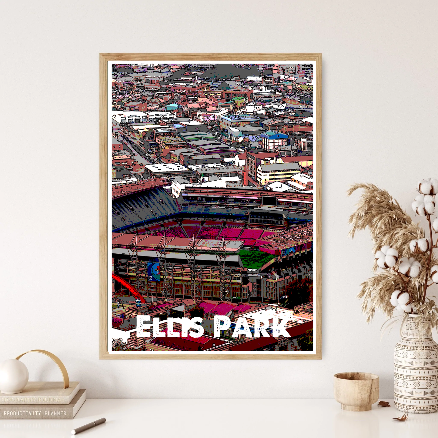 Ellis Park Stadium Rugby Wall Print