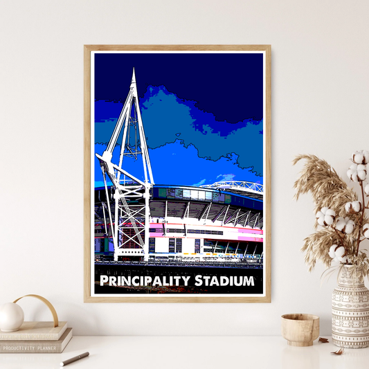 Principality Stadium Cardiff Rugby Wall Print