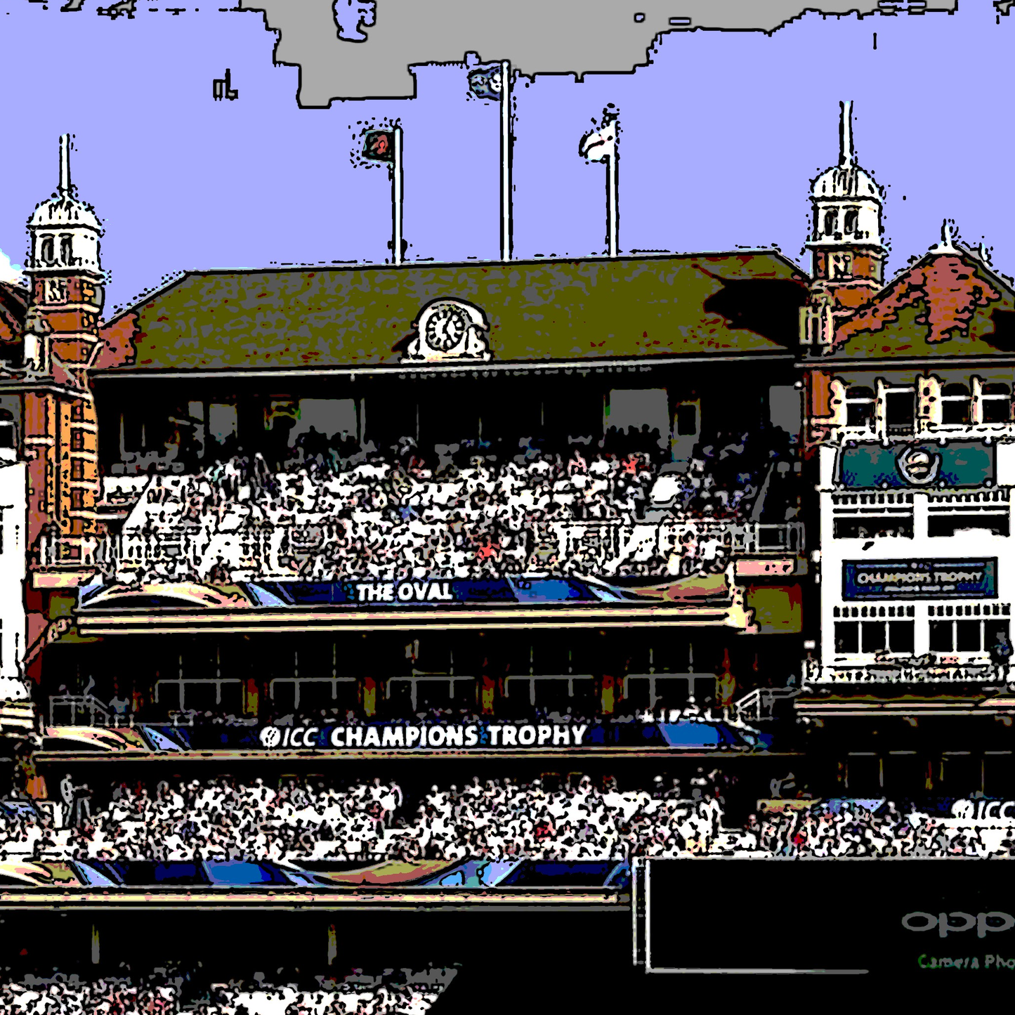 The Oval Cricket Ground Stadium Wall Print