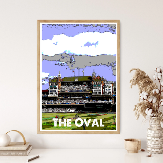 The Oval Cricket Ground Stadium Wall Print