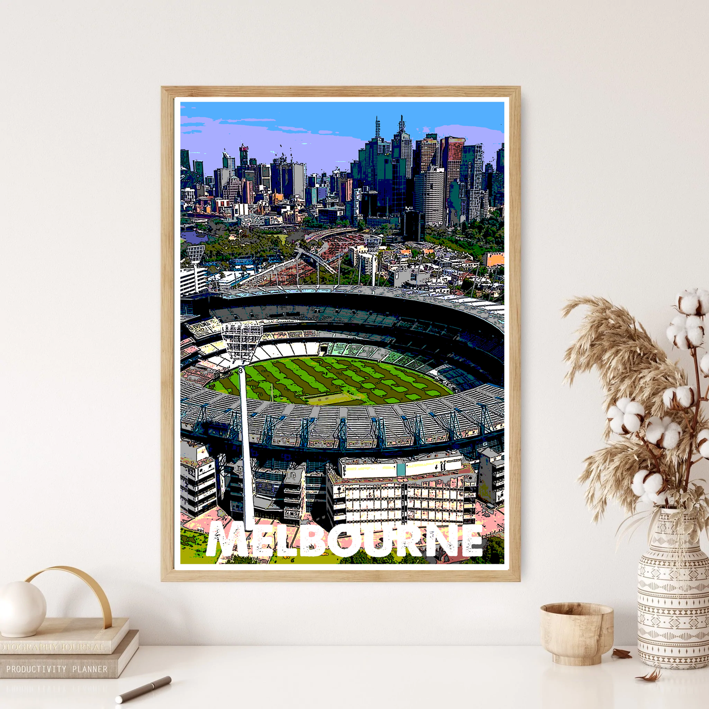 Melbourne Cricket Ground Stadium Wall Print