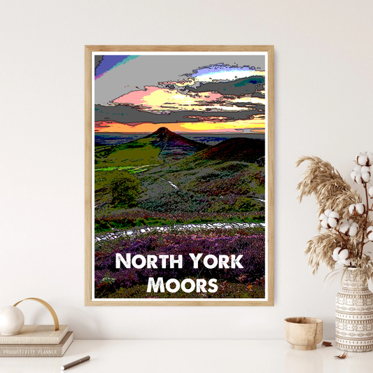 North York Moors National Park Art Wall Print