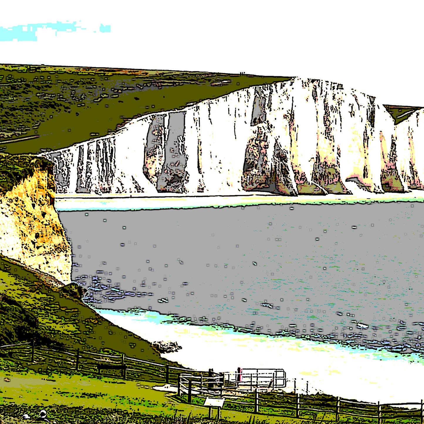 South Downs National Park Art Wall Print