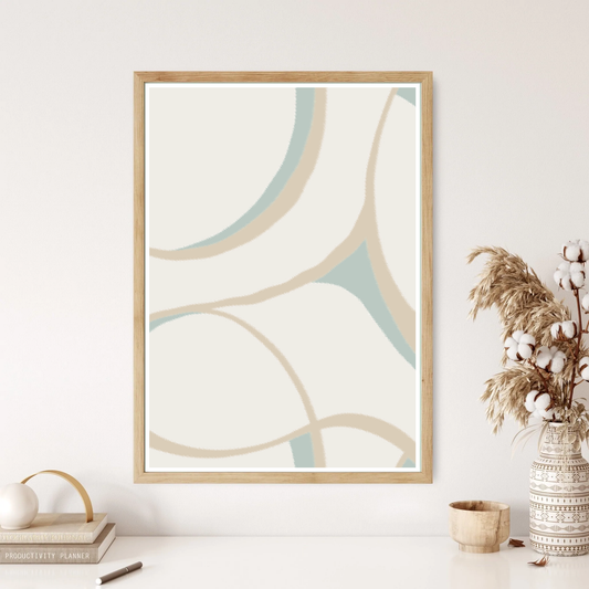 Neutral Twirl Wall Print