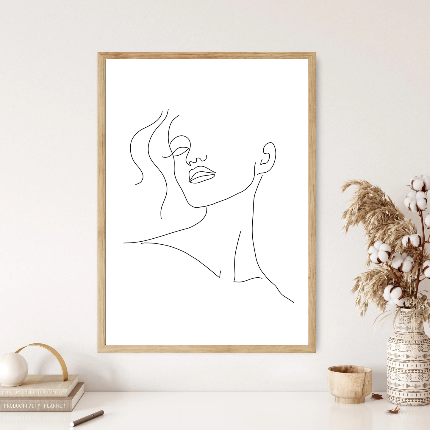 Female Beauty Line Art Wall Print