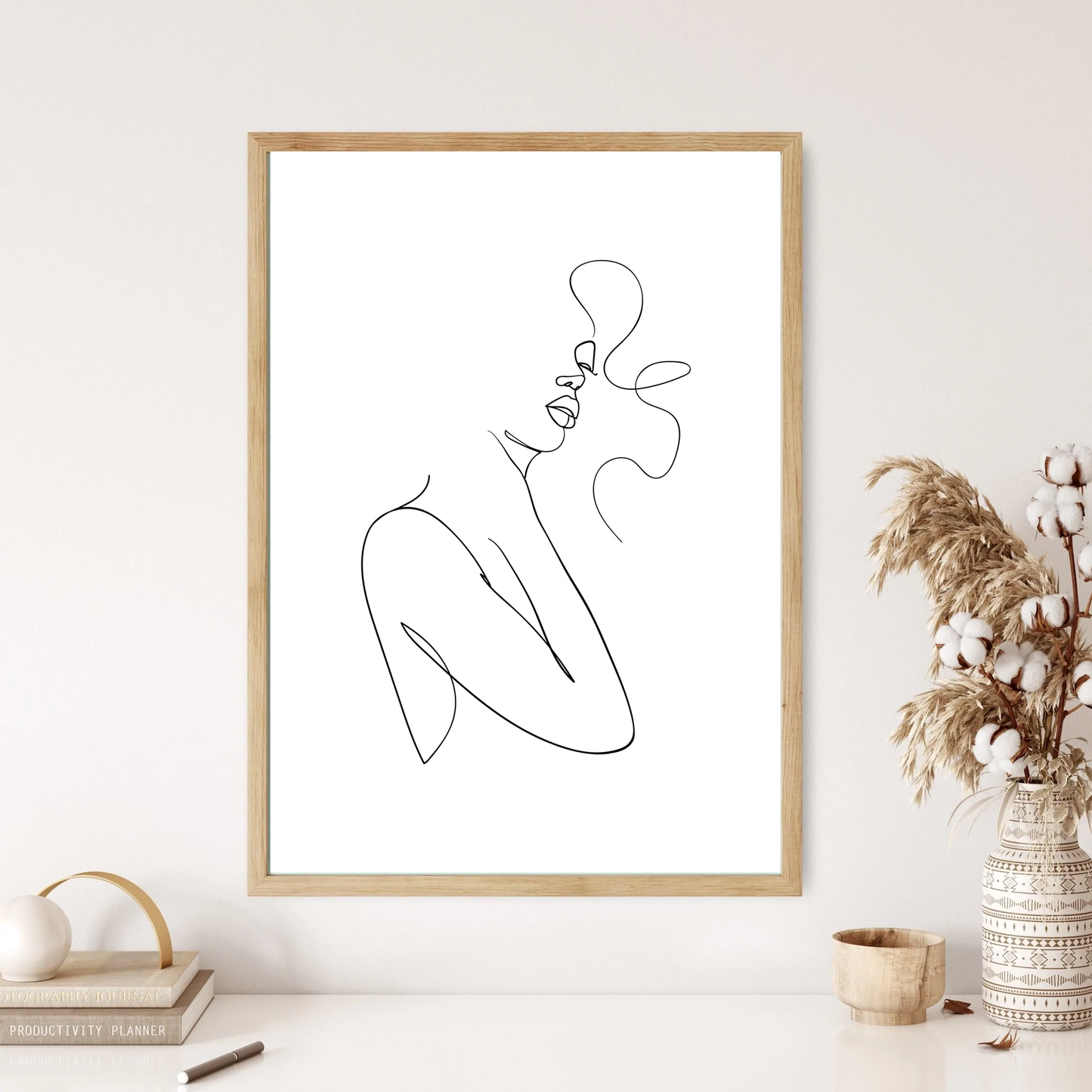 The Marilyn Line Art Wall Print