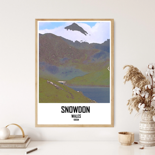 Mount Snowdon Mountain Hill Wall Print