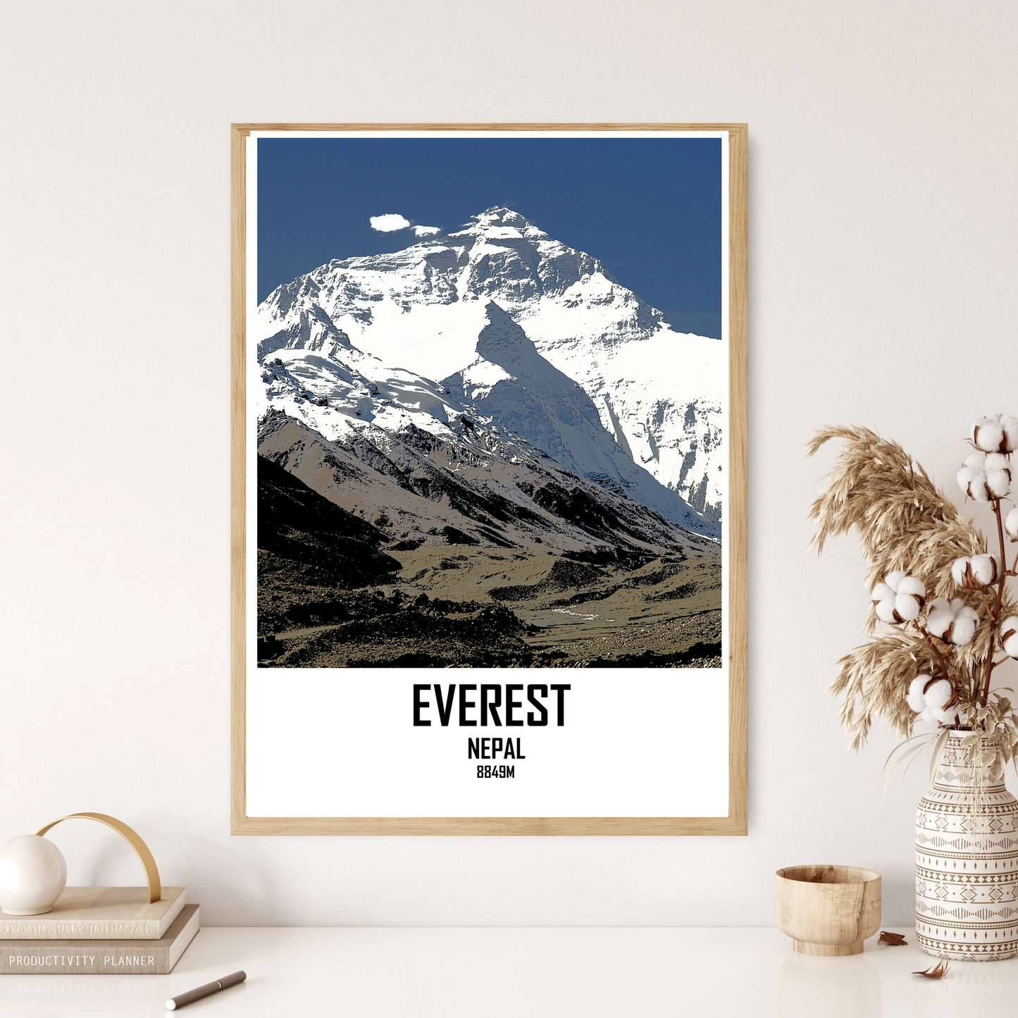 Mount Everest Mountain Hill Wall Print