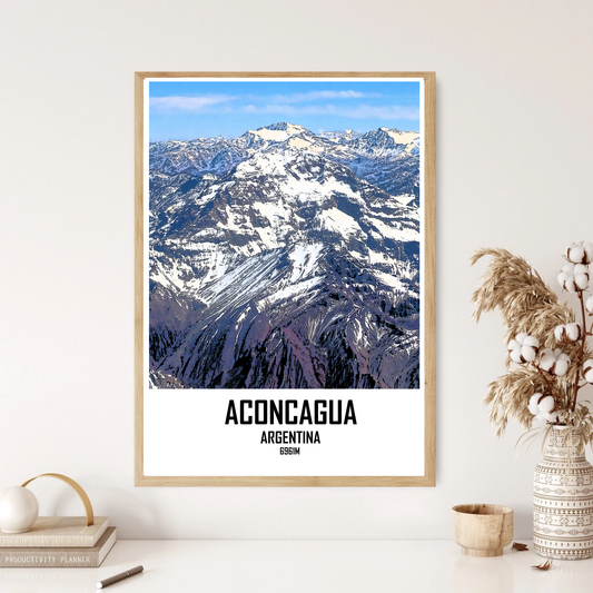 Aconcagua Mountain Hill Wall Print