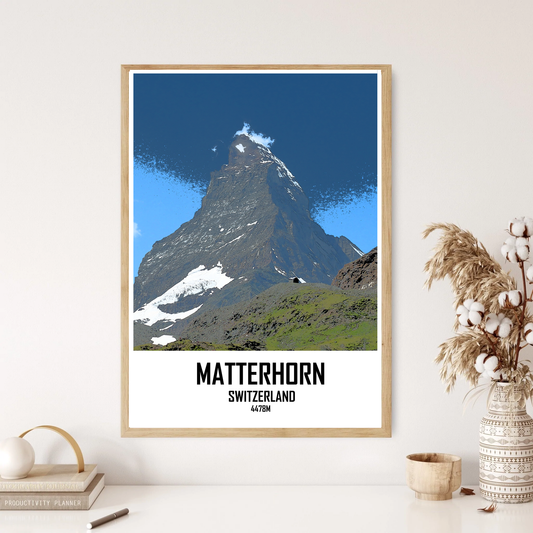 The Matterhorn Mountain Hill Wall Print