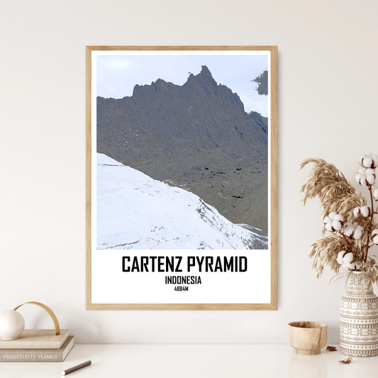 Cartenz Pyramid Mountain Hill Wall Print