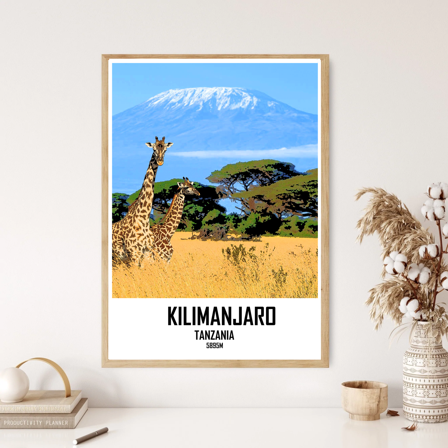 Mount Kilimanjaro Mountain Hill Wall Print