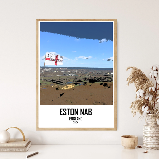 Eston Nab Mountain Hill Wall Print