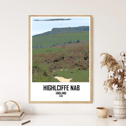 Highcliffe Nab Mountain Hill Wall Print