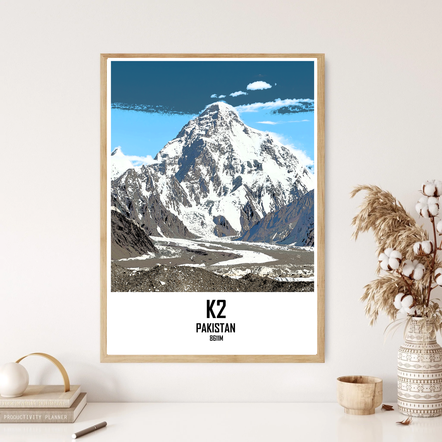 K2 Mountain Hill Wall Print