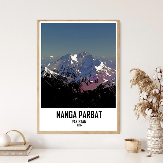 Nanga Parbat Mountain Hill Wall Print