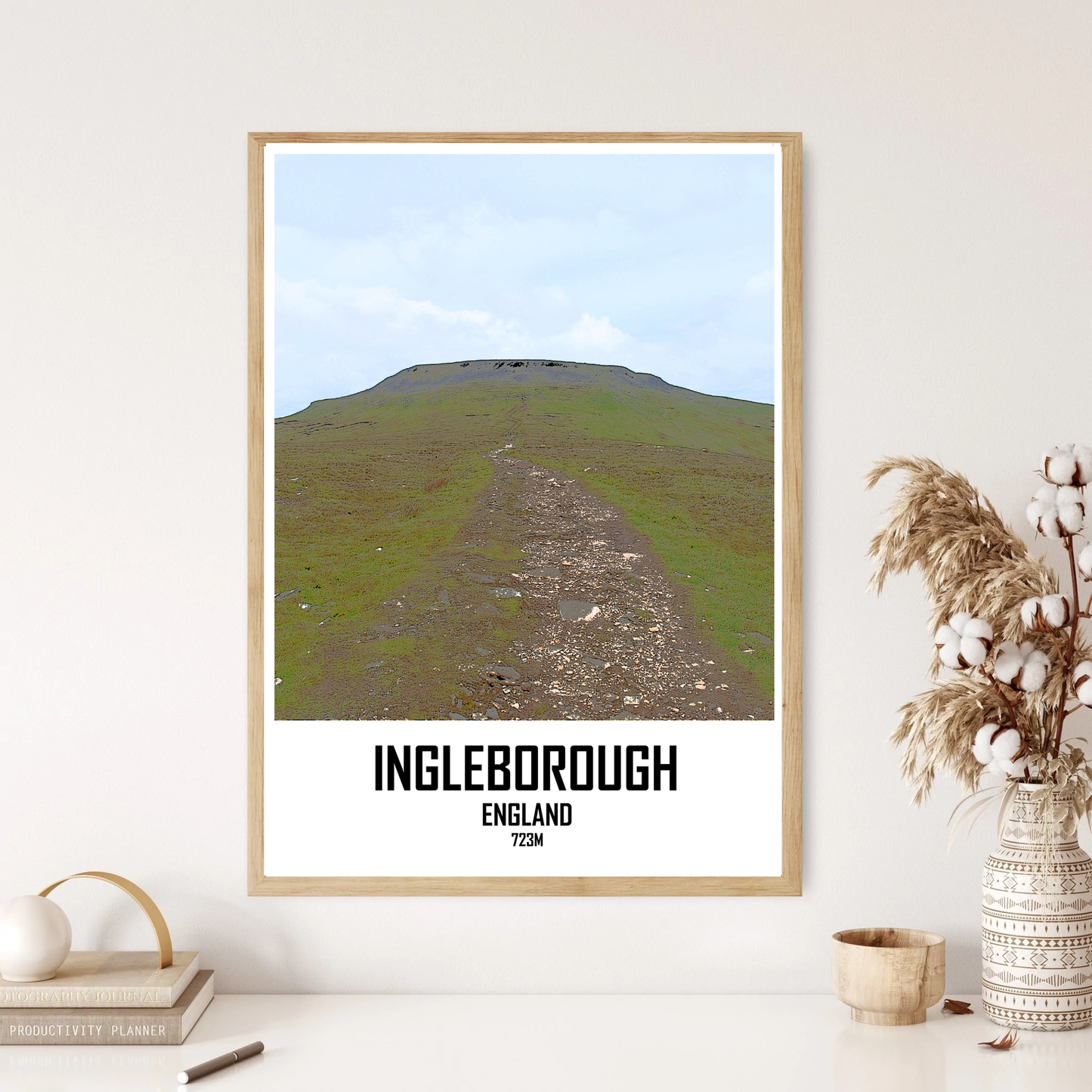 Ingleborough Mountain Hill Wall Print