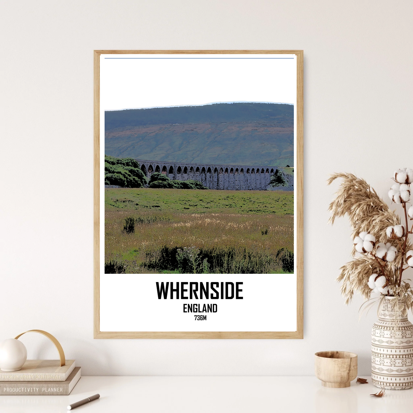 Whernside Mountain Hill Wall Print