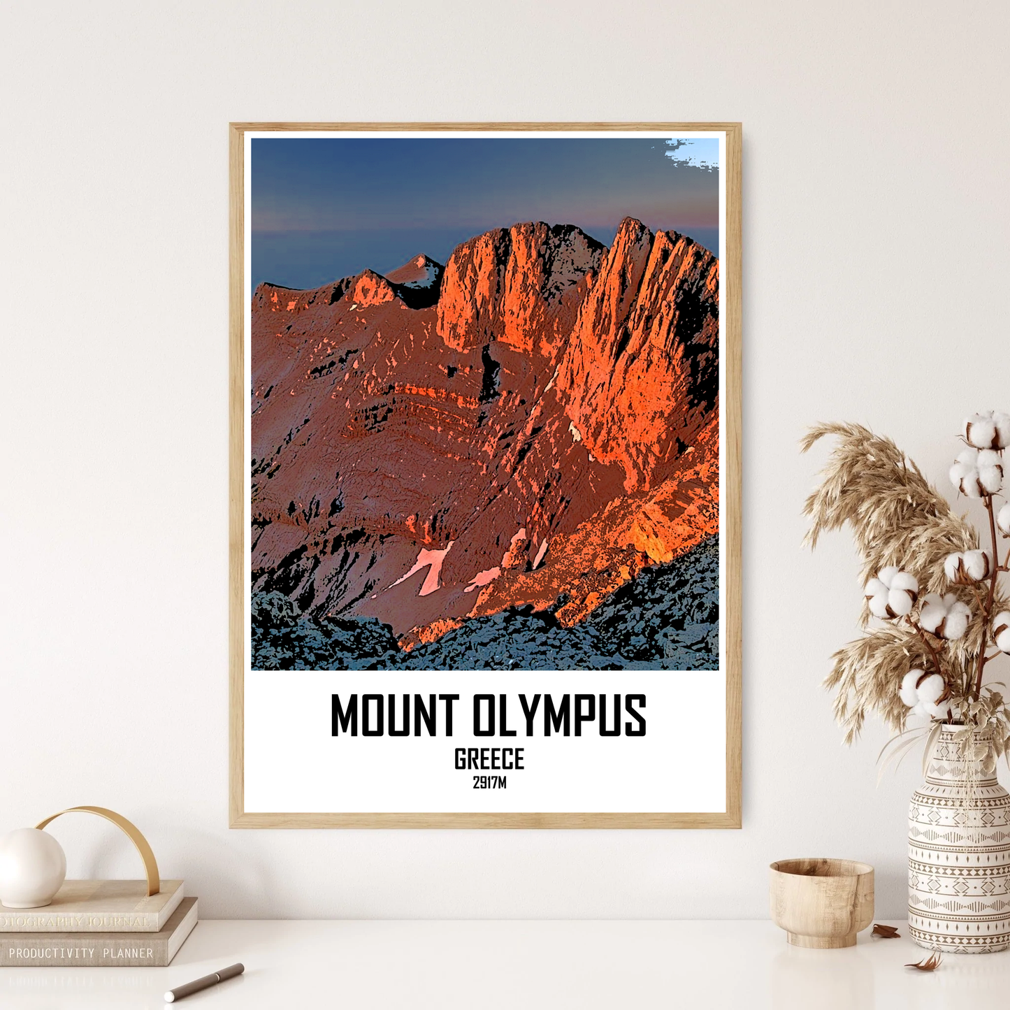 Mount Olympus Mountain Hill Wall Print