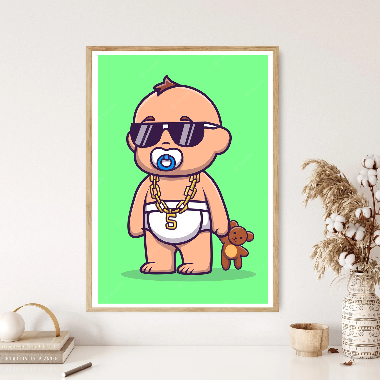 Baby, Baby Cool Children's Wall Print