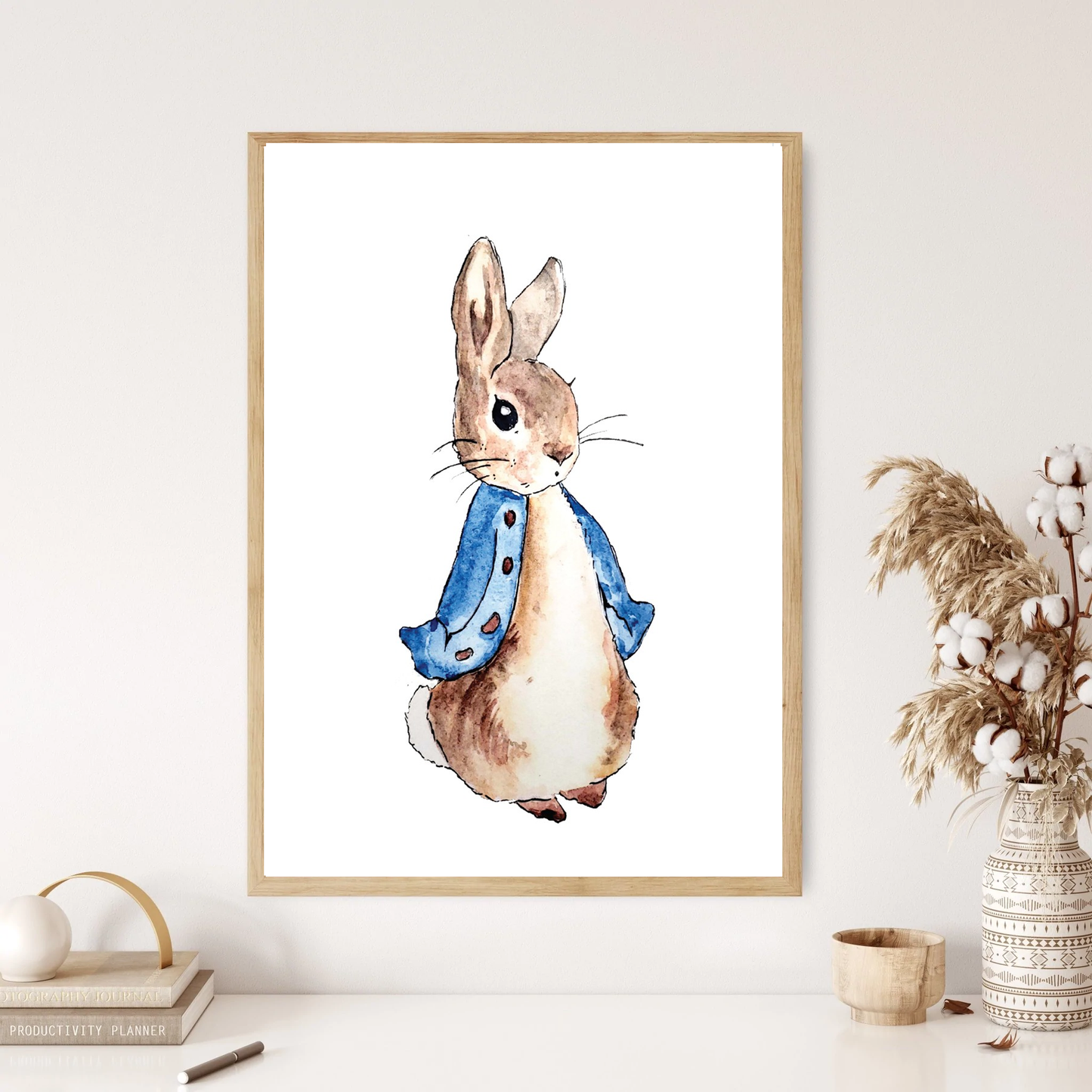 Cute Rabbit Children's Wall Print
