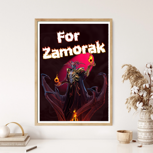 For Zamorak RS God Video Game Wall Print