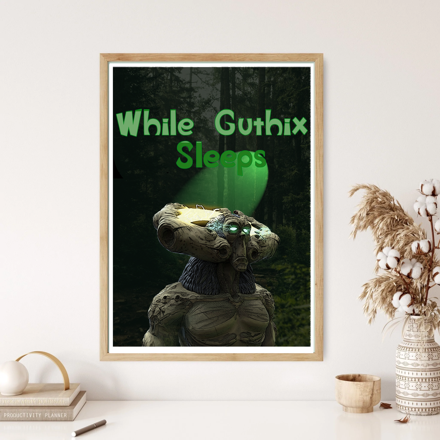 While Guthix Sleeps RS God Video Game Wall Print