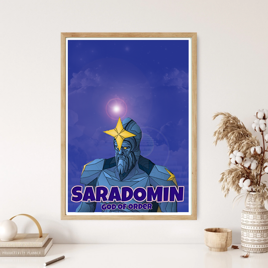 Saradomin God Of Order RS God Video Game Wall Print