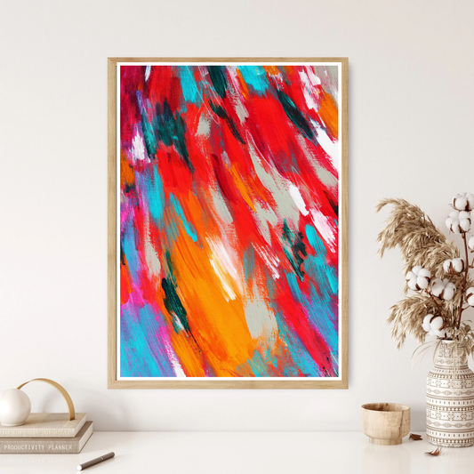 Rainbow Rain Wall Print