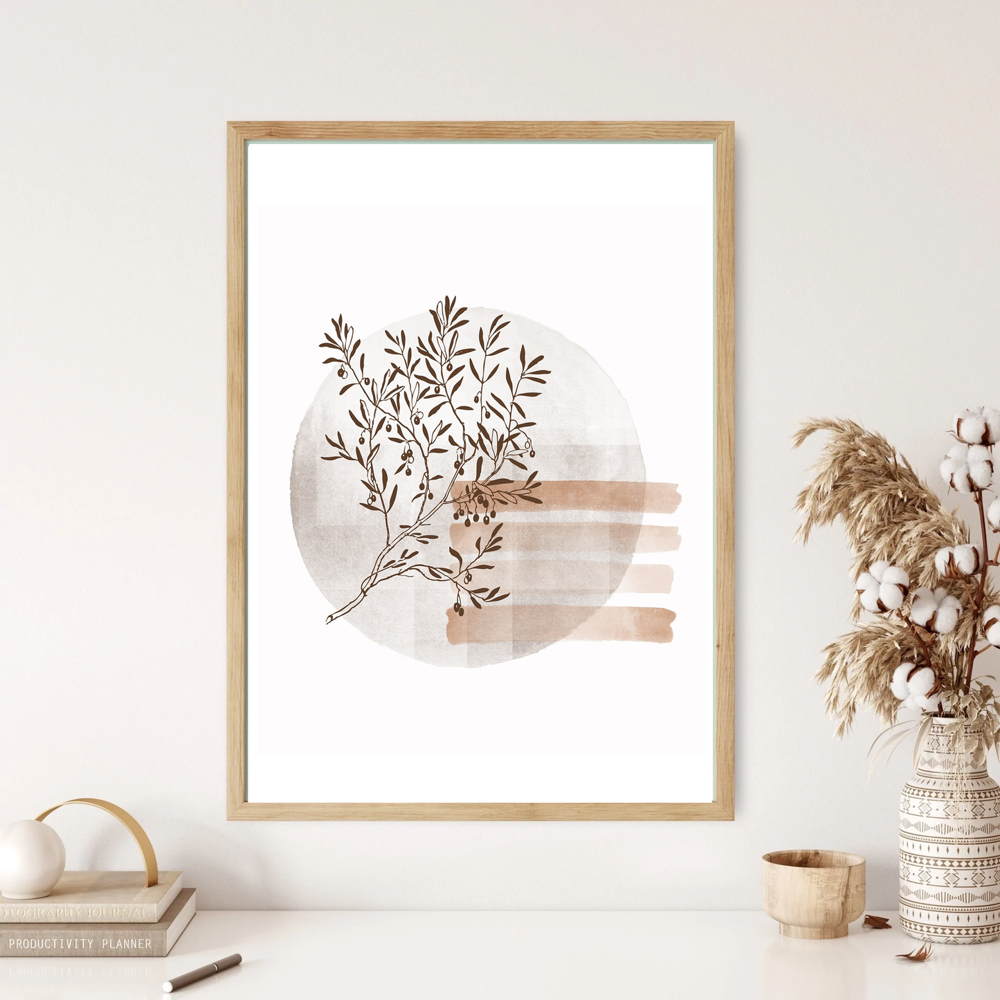 Boho Circle Tree Wall Print