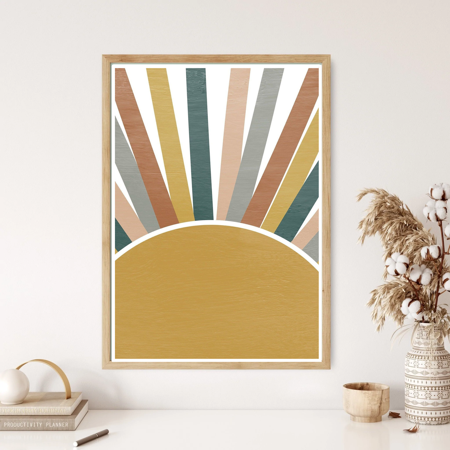 Sunburst Boho Wall Print