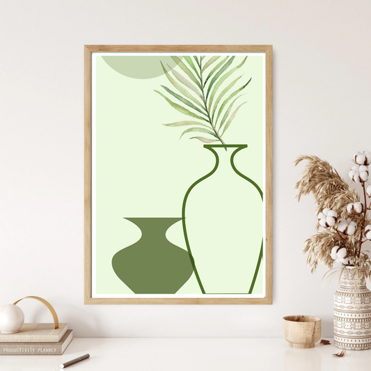 Simple Vases Boho Wall Print